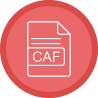 CAF File Format Line Multi Circle Icon vector