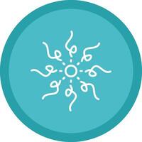 Firework Line Multi Circle Icon vector
