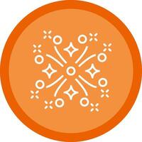 Firework Line Multi Circle Icon vector
