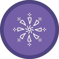 Firework Line Multi Circle Icon vector