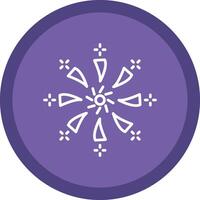 Firework Line Multi Circle Icon vector