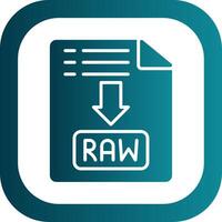 Raw Glyph Gradient Corner Icon vector