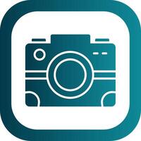 Camera Glyph Gradient Corner Icon vector