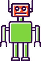 Robot filled Design Icon vector