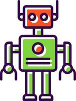 Robot filled Design Icon vector