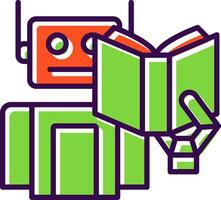 Robot filled Design Icon vector