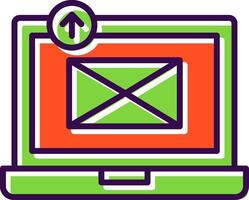 Sending Email filled Design Icon vector