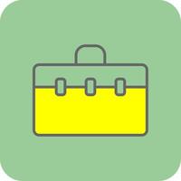 Suitcase Glyph Gradient Corner Icon vector