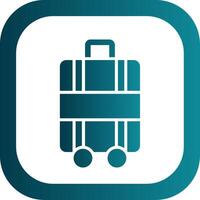 Luggage Glyph Gradient Corner Icon vector