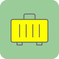 Suitcase Glyph Gradient Corner Icon vector