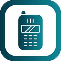 Telephone Glyph Gradient Corner Icon vector