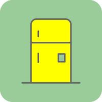 Fridge Glyph Gradient Corner Icon vector