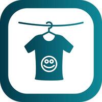 Clothes Glyph Gradient Corner Icon vector