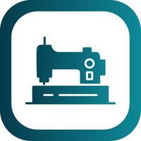 Sewing Machine Glyph Gradient Corner Icon vector