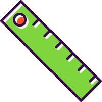 Ruler filled Design Icon vector