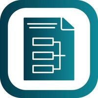 Infographic Glyph Gradient Corner Icon vector