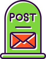 Post It filled Design Icon vector