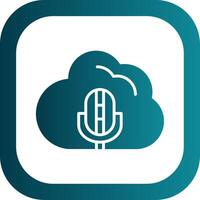 Cloud Filled Yellow Icon vector