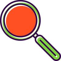 Magnifying Glass filled Design Icon vector