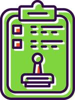 Stamp filled Design Icon vector