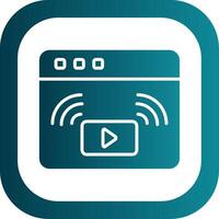 Glyph Gradient Corner Icon vector