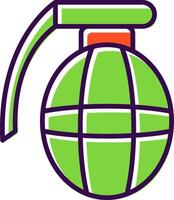Grenade filled Design Icon vector