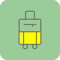 Bag Filled Yellow Icon vector