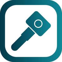 Car Key Glyph Gradient Corner Icon vector
