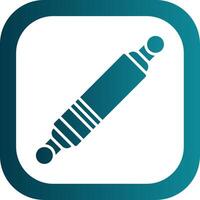 Spark Plug Glyph Gradient Corner Icon vector