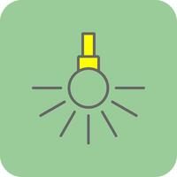 Headlight Glyph Gradient Corner Icon vector