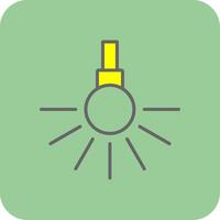 Headlight Glyph Gradient Corner Icon vector