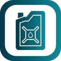 Petrol Can Glyph Gradient Corner Icon vector