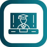 OnGlyph Gradient Corner Class Glyph Gradient Corner Icon vector