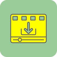 Filled Yellow Icon vector