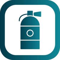 Fire Extinguisher Glyph Gradient Corner Icon vector