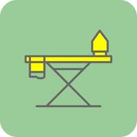 Iron Board Filled Yellow Icon vector