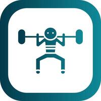 Workout Glyph Gradient Corner Icon vector