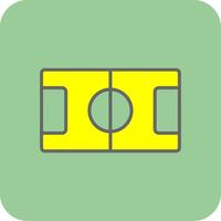 Table Football Glyph Gradient Corner Icon vector
