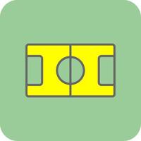 Table Football Glyph Gradient Corner Icon vector