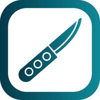 Knife Glyph Gradient Corner Icon vector