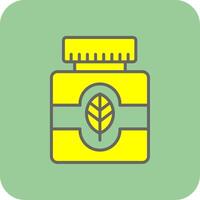 Essential Oil Glyph Gradient Corner Icon vector