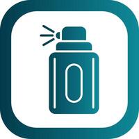 Deodorant Glyph Gradient Corner Icon vector