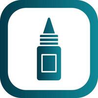 Bottle Glyph Gradient Corner Icon vector