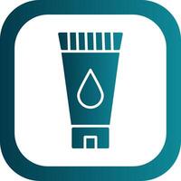 Face Wash Glyph Gradient Corner Icon vector