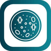 Petri Dish Glyph Gradient Corner Icon vector