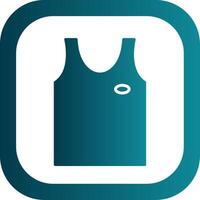 Tank Top Glyph Gradient Corner Icon vector