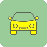 Car Glyph Gradient Corner Icon vector