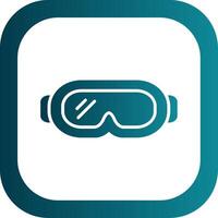 Goggles Glyph Gradient Corner Icon vector