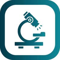 Microscope Glyph Gradient Corner Icon vector