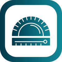 Protractor Glyph Gradient Corner Icon vector